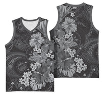 Pauli Hawai'i Hibiscus Basketball Jersey Polynesian Tribal Tattoo Pattern Floral Elements LT9 - Polynesian Pride