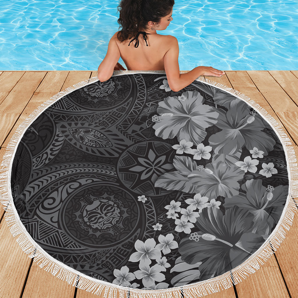 Pauli Hawai'i Hibiscus Beach Blanket Polynesian Tribal Tattoo Pattern Floral Elements LT9 - Polynesian Pride