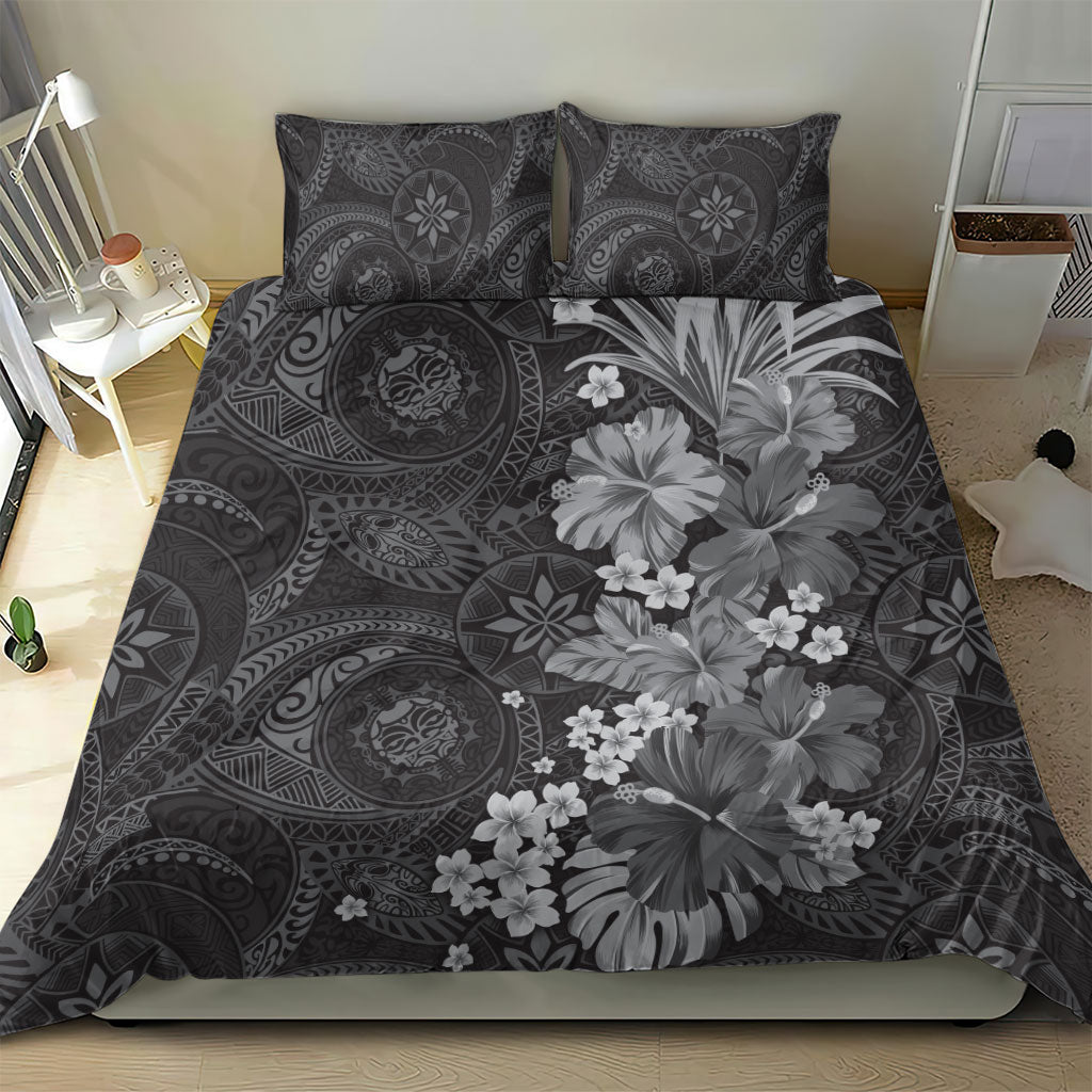 Pauli Hawai'i Hibiscus Bedding Set Polynesian Tribal Tattoo Pattern Floral Elements LT9 - Polynesian Pride