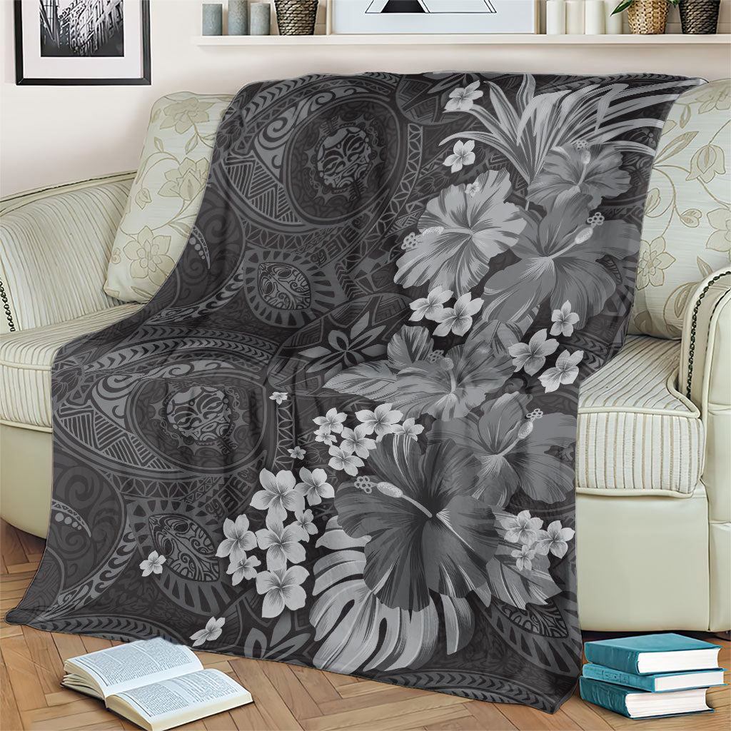 Pauli Hawai'i Hibiscus Blanket Polynesian Tribal Tattoo Pattern Floral Elements LT9 - Polynesian Pride