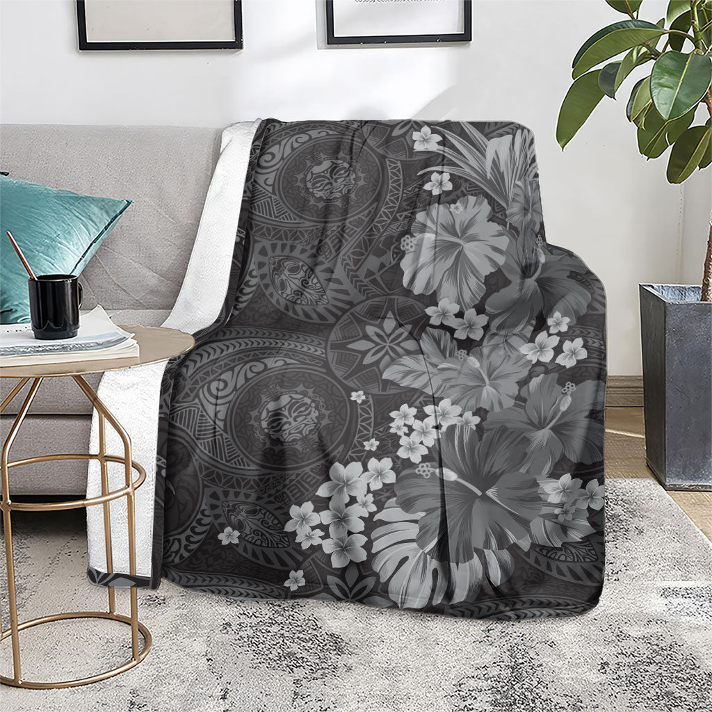 Pauli Hawai'i Hibiscus Blanket Polynesian Tribal Tattoo Pattern Floral Elements LT9 - Polynesian Pride