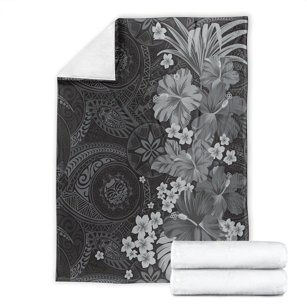 Pauli Hawai'i Hibiscus Blanket Polynesian Tribal Tattoo Pattern Floral Elements LT9 - Polynesian Pride