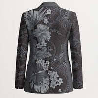 Pauli Hawai'i Hibiscus Blazer Polynesian Tribal Tattoo Pattern Floral Elements LT9 - Polynesian Pride