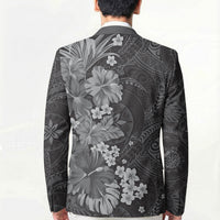 Pauli Hawai'i Hibiscus Blazer Polynesian Tribal Tattoo Pattern Floral Elements LT9 - Polynesian Pride