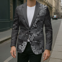 Pauli Hawai'i Hibiscus Blazer Polynesian Tribal Tattoo Pattern Floral Elements LT9 - Polynesian Pride