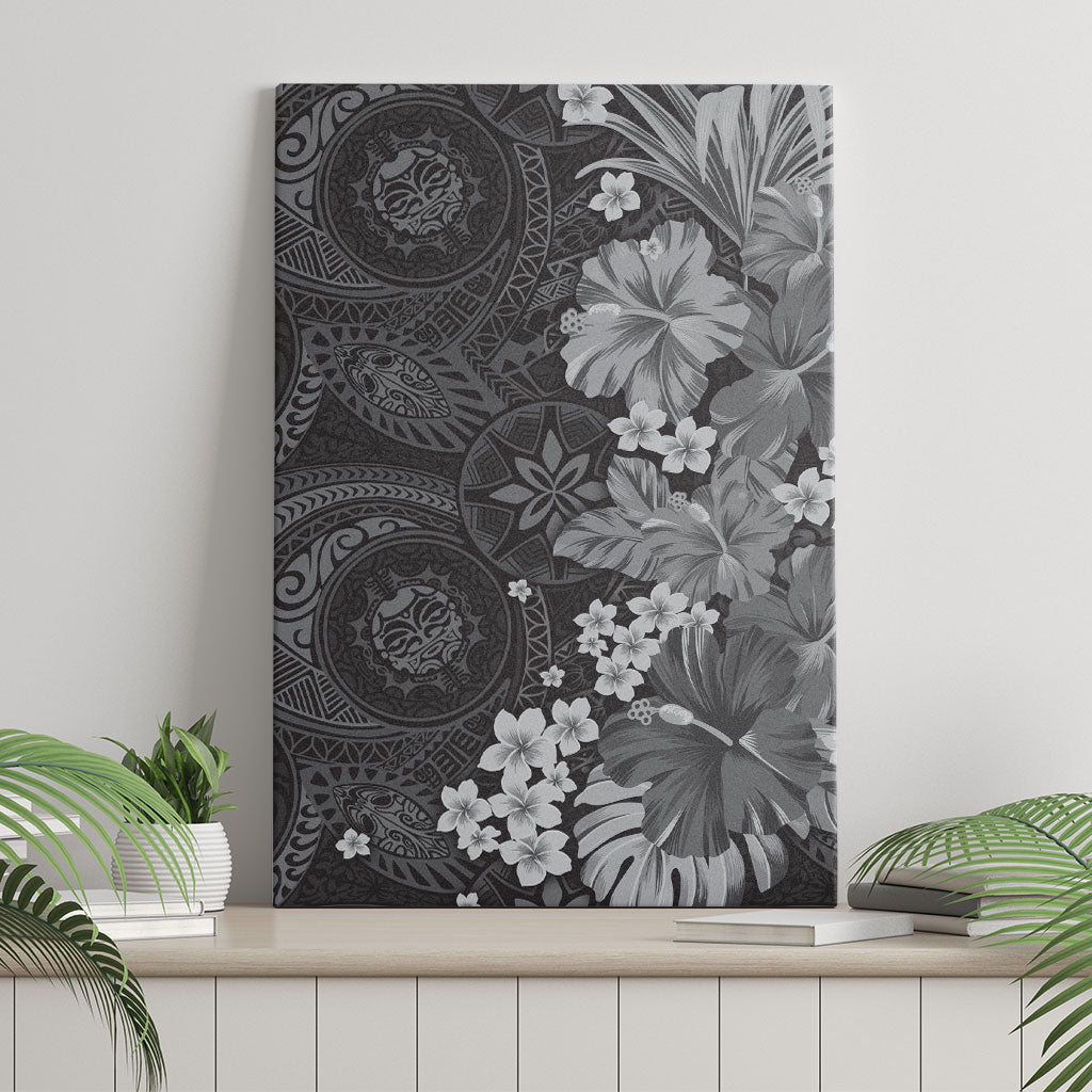 Pauli Hawai'i Hibiscus Canvas Wall Art Polynesian Tribal Tattoo Pattern Floral Elements LT9 - Polynesian Pride