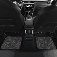 Pauli Hawai'i Hibiscus Car Mats Polynesian Tribal Tattoo Pattern Floral Elements LT9 Set 2pcs - Back Soft Black - Polynesian Pride