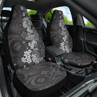 Pauli Hawai'i Hibiscus Car Seat Cover Polynesian Tribal Tattoo Pattern Floral Elements LT9 One Size Soft Black - Polynesian Pride