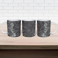 Pauli Hawai'i Hibiscus Ceramic Mug Polynesian Tribal Tattoo Pattern Floral Elements LT9 - Polynesian Pride