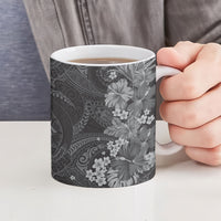 Pauli Hawai'i Hibiscus Ceramic Mug Polynesian Tribal Tattoo Pattern Floral Elements LT9 - Polynesian Pride