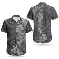 Pauli Hawai'i Hibiscus Couples Matching Mermaid Dress and Hawaiian Shirt Polynesian Tribal Tattoo Pattern Floral Elements LT9 - Polynesian Pride