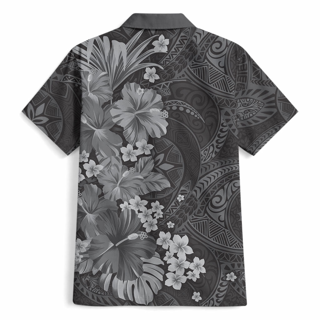 Pauli Hawai'i Hibiscus Hawaiian Shirt Polynesian Tribal Tattoo Pattern Floral Elements LT9 - Polynesian Pride