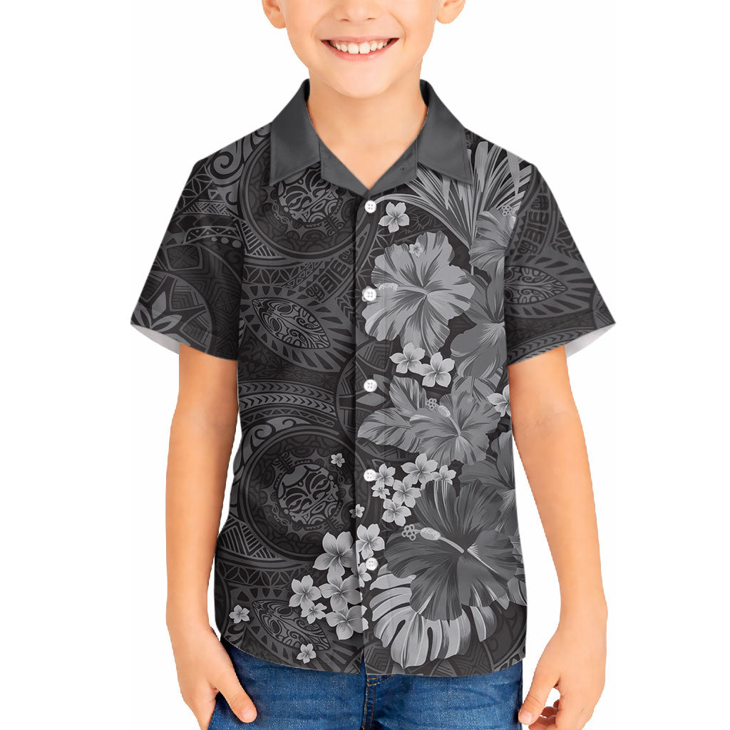 Pauli Hawai'i Hibiscus Hawaiian Shirt Polynesian Tribal Tattoo Pattern Floral Elements LT9 - Polynesian Pride