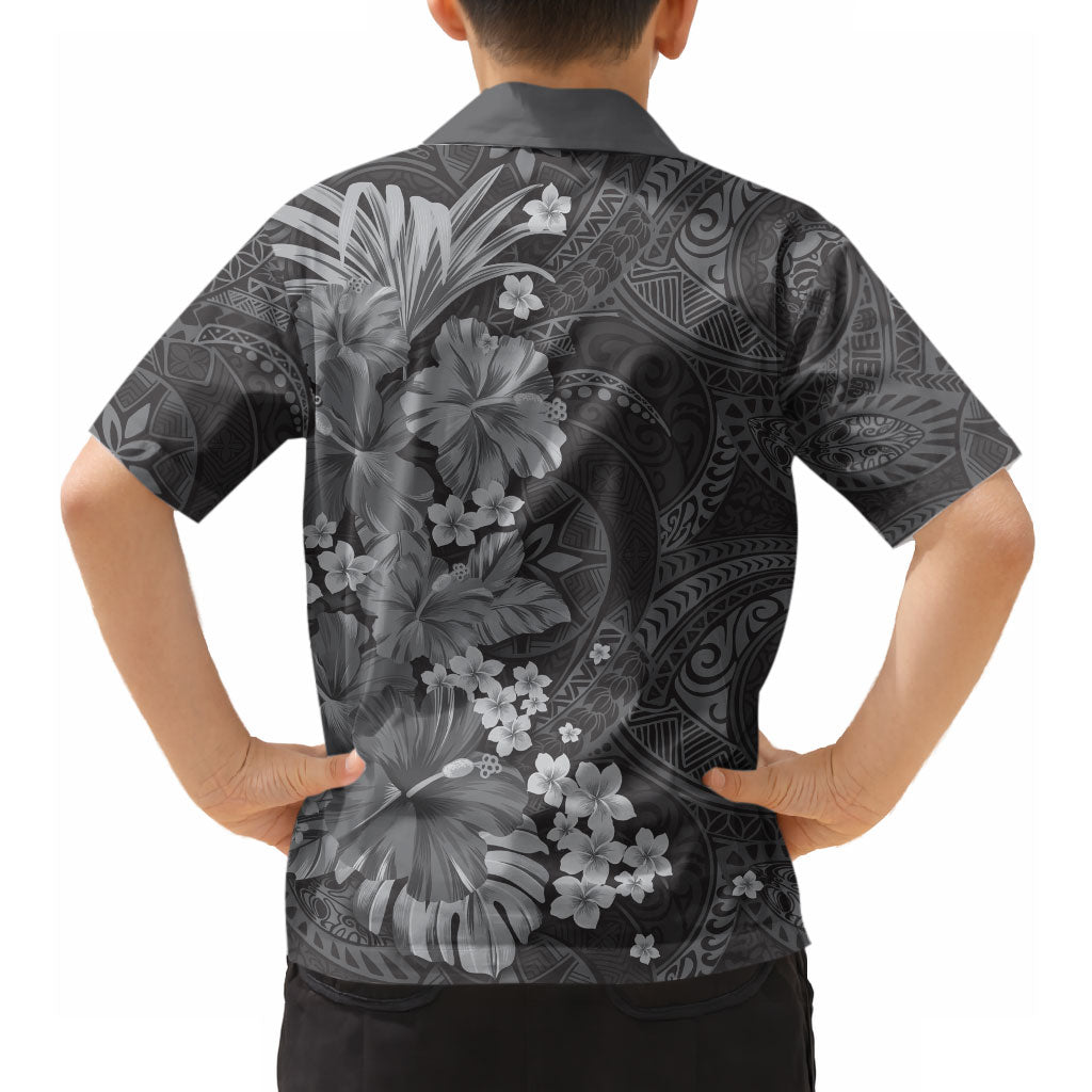 Pauli Hawai'i Hibiscus Hawaiian Shirt Polynesian Tribal Tattoo Pattern Floral Elements LT9 - Polynesian Pride