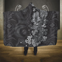 Pauli Hawai'i Hibiscus Hooded Blanket Polynesian Tribal Tattoo Pattern Floral Elements LT9 - Polynesian Pride