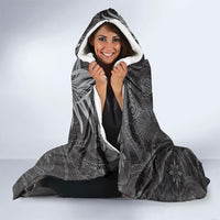 Pauli Hawai'i Hibiscus Hooded Blanket Polynesian Tribal Tattoo Pattern Floral Elements LT9 - Polynesian Pride