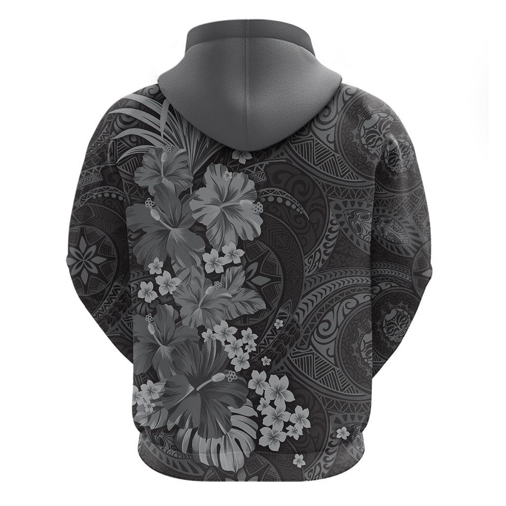 Pauli Hawai'i Hibiscus Hoodie Polynesian Tribal Tattoo Pattern Floral Elements LT9 - Polynesian Pride
