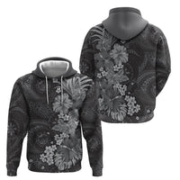 Pauli Hawai'i Hibiscus Hoodie Polynesian Tribal Tattoo Pattern Floral Elements LT9 - Polynesian Pride
