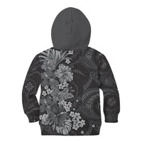 Pauli Hawai'i Hibiscus Kid Hoodie Polynesian Tribal Tattoo Pattern Floral Elements LT9 - Polynesian Pride
