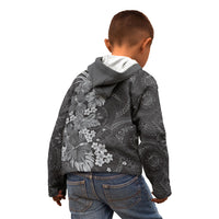 Pauli Hawai'i Hibiscus Kid Hoodie Polynesian Tribal Tattoo Pattern Floral Elements LT9 - Polynesian Pride