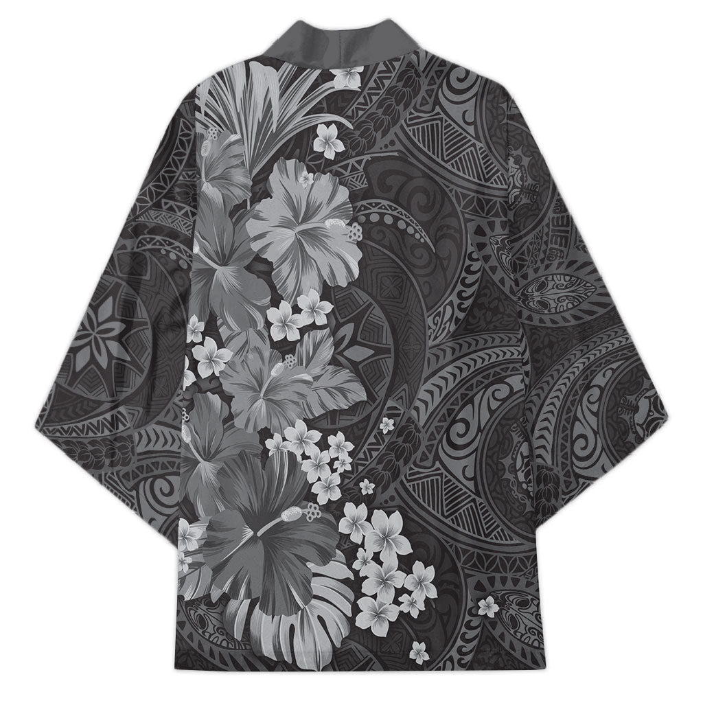 Pauli Hawai'i Hibiscus Kimono Polynesian Tribal Tattoo Pattern Floral Elements LT9 - Polynesian Pride