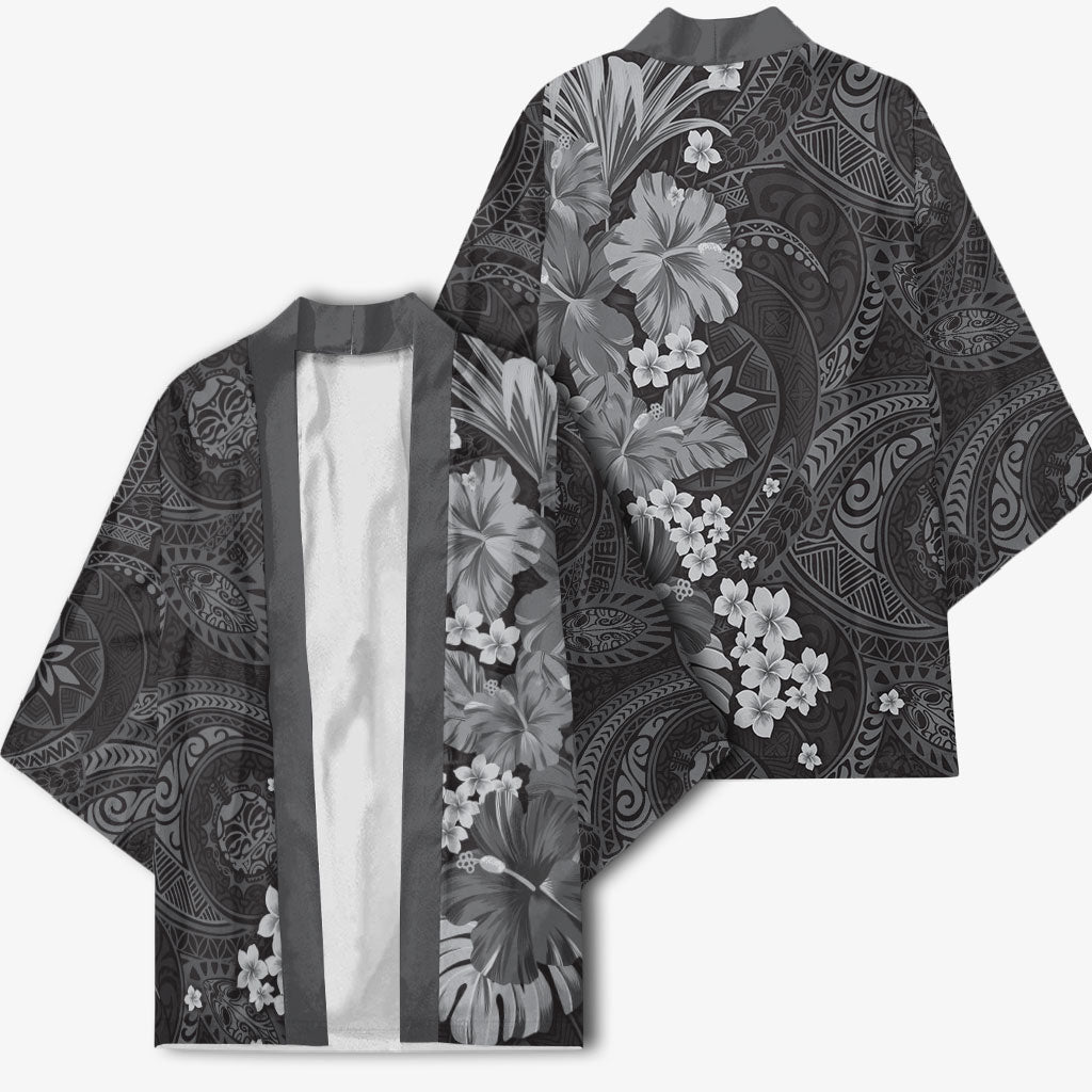 Pauli Hawai'i Hibiscus Kimono Polynesian Tribal Tattoo Pattern Floral Elements LT9 - Polynesian Pride