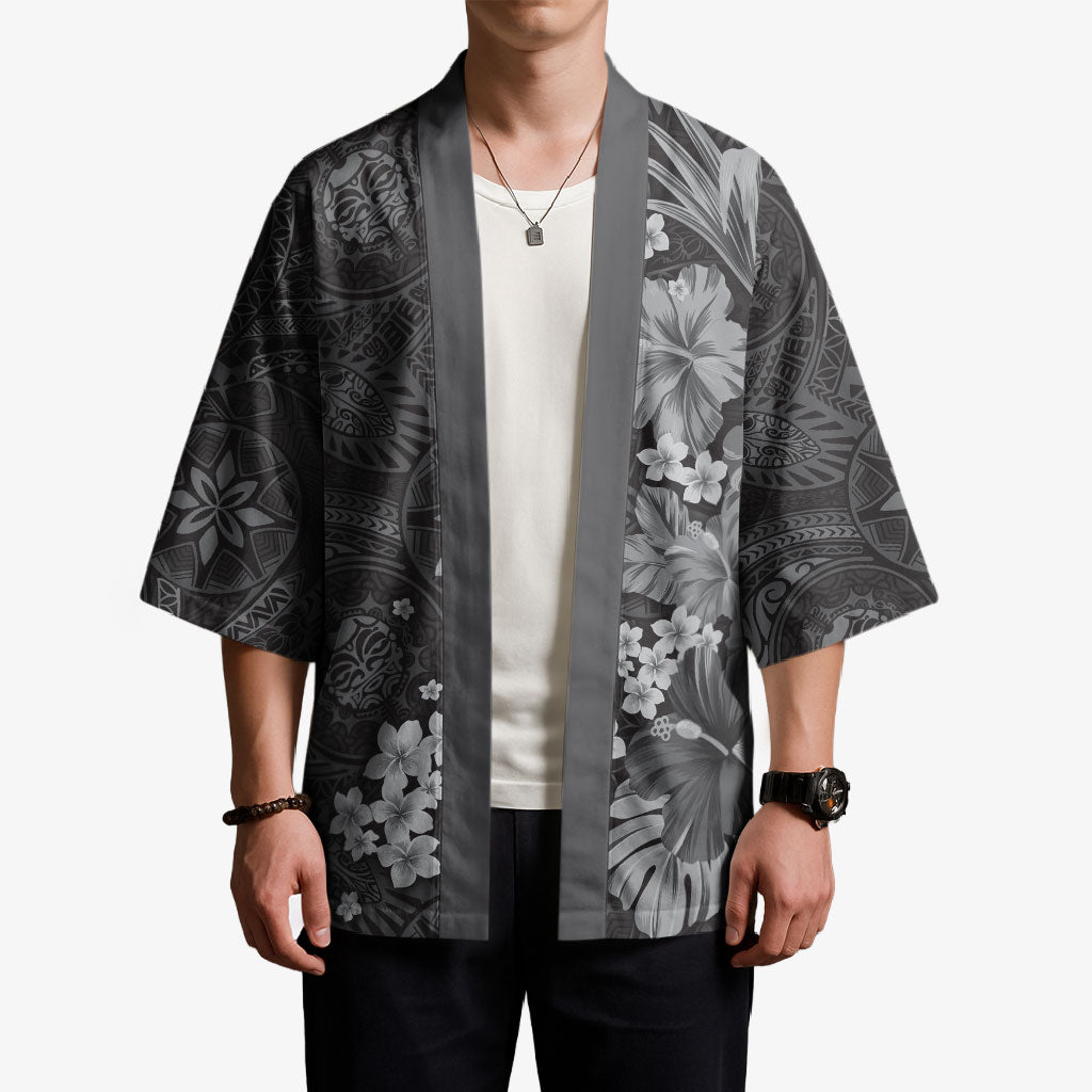 Pauli Hawai'i Hibiscus Kimono Polynesian Tribal Tattoo Pattern Floral Elements LT9 - Polynesian Pride