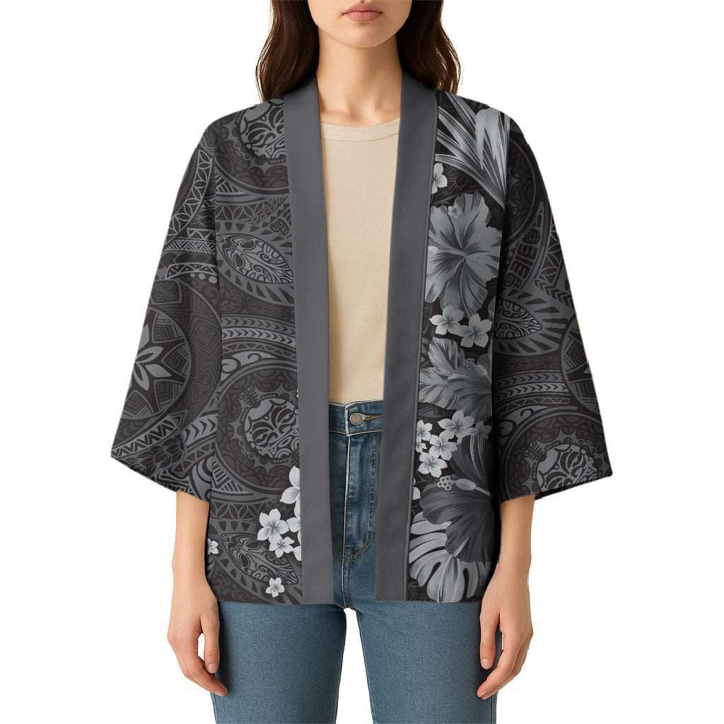 Pauli Hawai'i Hibiscus Kimono Polynesian Tribal Tattoo Pattern Floral Elements LT9 - Polynesian Pride