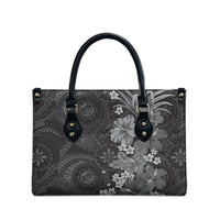 Pauli Hawai'i Hibiscus Leather Bag Polynesian Tribal Tattoo Pattern Floral Elements LT9 - Polynesian Pride
