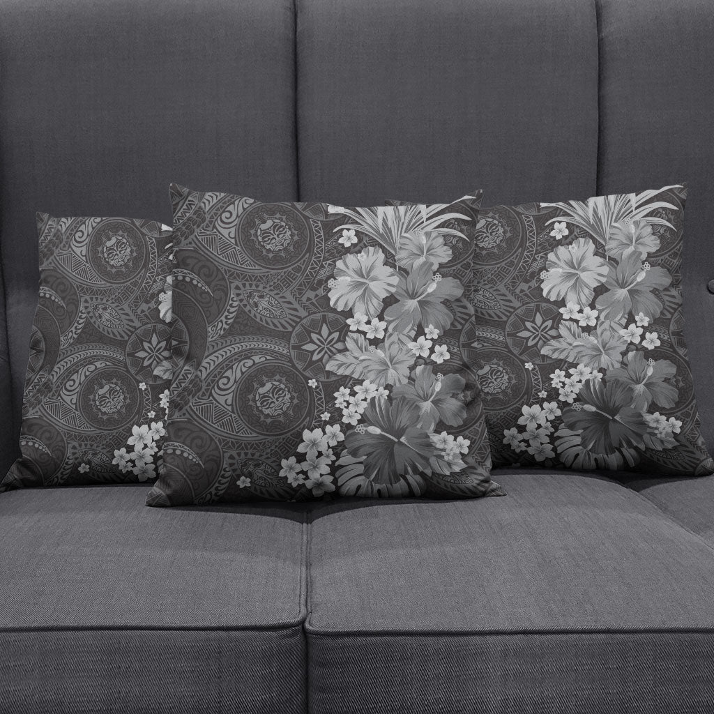 Pauli Hawai'i Hibiscus Pillow Cover Polynesian Tribal Tattoo Pattern Floral Elements LT9 - Polynesian Pride