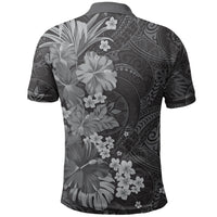 Pauli Hawai'i Hibiscus Polo Shirt Polynesian Tribal Tattoo Pattern Floral Elements LT9 - Polynesian Pride