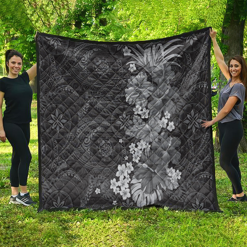 Pauli Hawai'i Hibiscus Quilt Polynesian Tribal Tattoo Pattern Floral Elements LT9 - Polynesian Pride