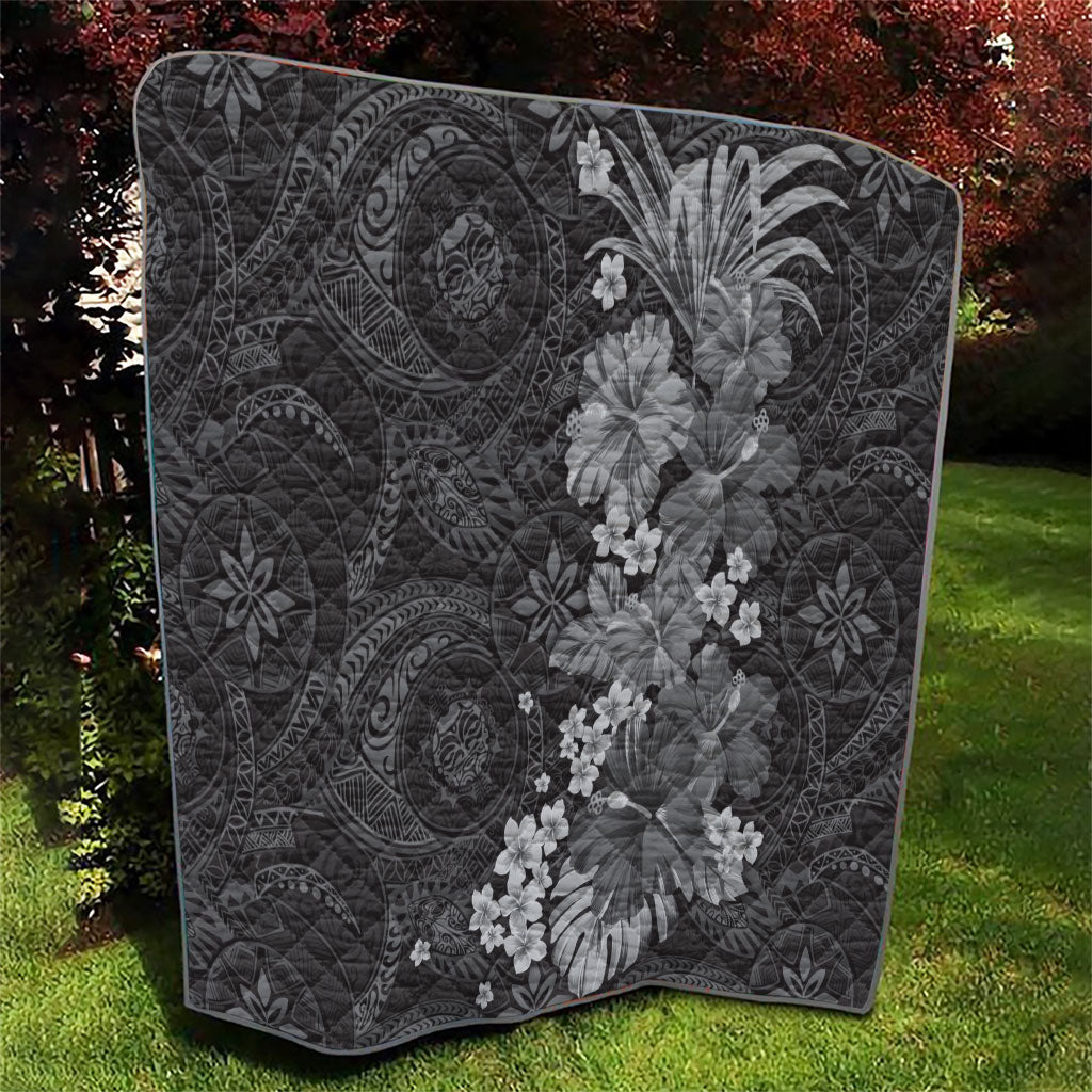 Pauli Hawai'i Hibiscus Quilt Polynesian Tribal Tattoo Pattern Floral Elements LT9 - Polynesian Pride