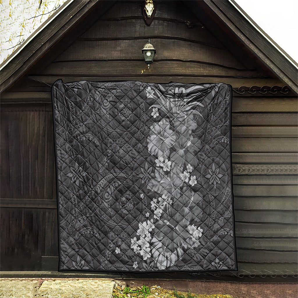 Pauli Hawai'i Hibiscus Quilt Polynesian Tribal Tattoo Pattern Floral Elements LT9 - Polynesian Pride