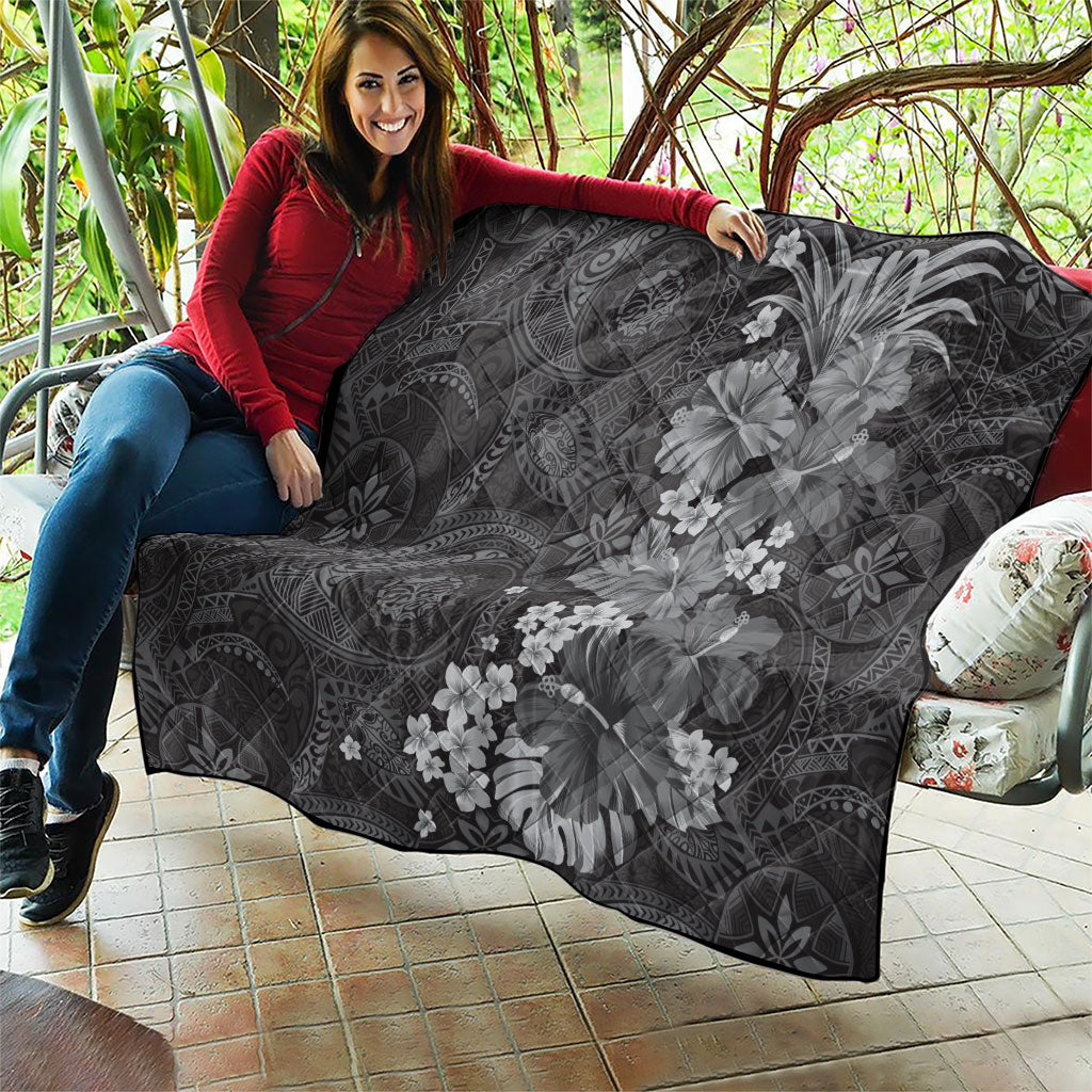 Pauli Hawai'i Hibiscus Quilt Polynesian Tribal Tattoo Pattern Floral Elements LT9 - Polynesian Pride