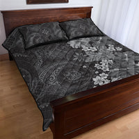 Pauli Hawai'i Hibiscus Quilt Bed Set Polynesian Tribal Tattoo Pattern Floral Elements LT9 - Polynesian Pride