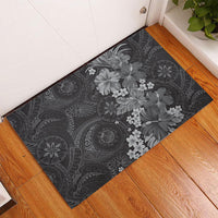 Pauli Hawai'i Hibiscus Rubber Doormat Polynesian Tribal Tattoo Pattern Floral Elements LT9 - Polynesian Pride
