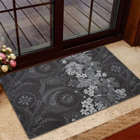Pauli Hawai'i Hibiscus Rubber Doormat Polynesian Tribal Tattoo Pattern Floral Elements LT9 - Polynesian Pride