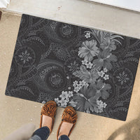 Pauli Hawai'i Hibiscus Rubber Doormat Polynesian Tribal Tattoo Pattern Floral Elements LT9 - Polynesian Pride
