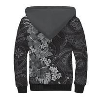 Pauli Hawai'i Hibiscus Sherpa Hoodie Polynesian Tribal Tattoo Pattern Floral Elements LT9 - Polynesian Pride