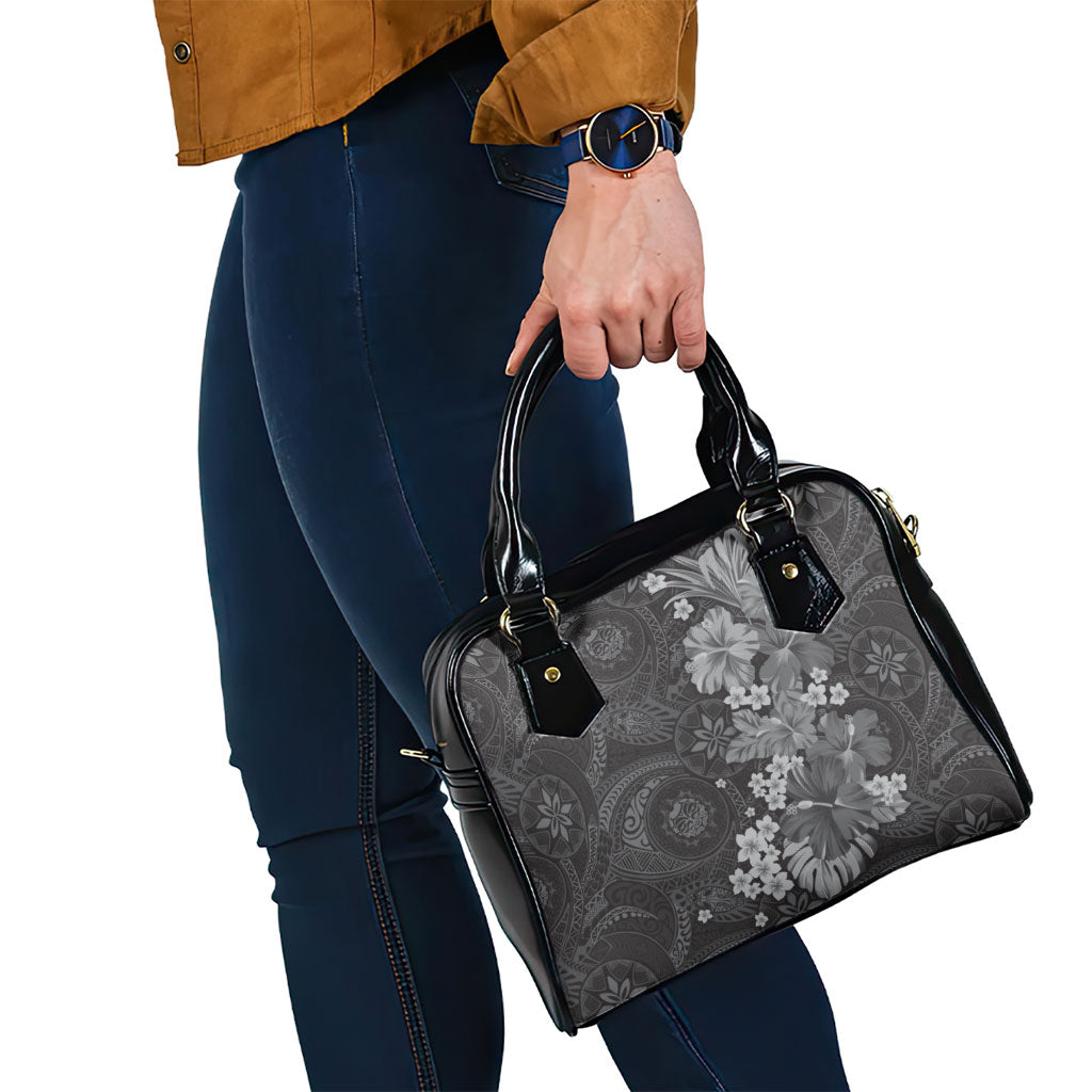 Pauli Hawai'i Hibiscus Shoulder Handbag Polynesian Tribal Tattoo Pattern Floral Elements LT9 - Polynesian Pride