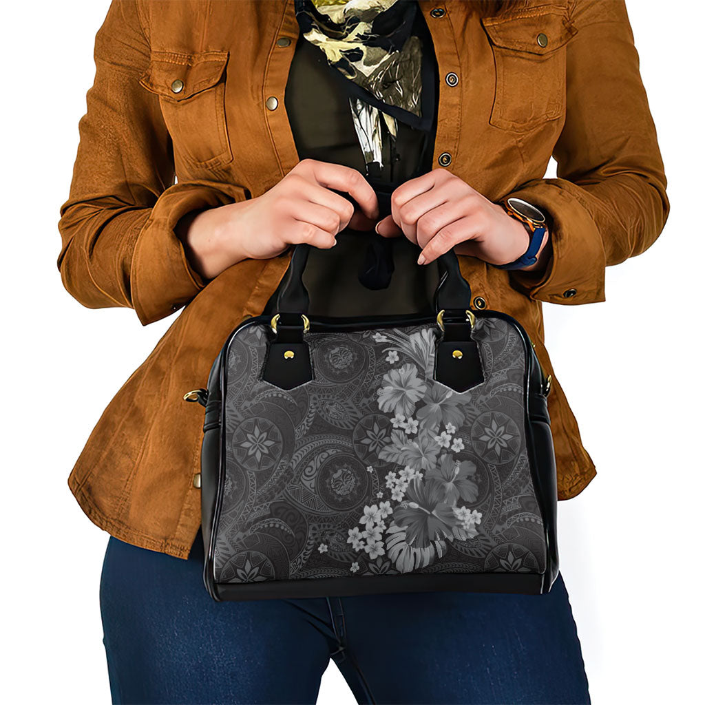 Pauli Hawai'i Hibiscus Shoulder Handbag Polynesian Tribal Tattoo Pattern Floral Elements LT9 - Polynesian Pride