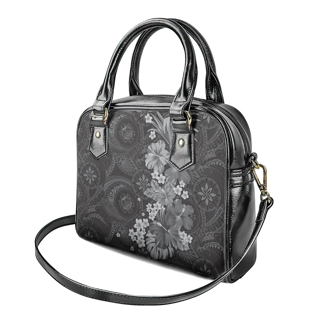 Pauli Hawai'i Hibiscus Shoulder Handbag Polynesian Tribal Tattoo Pattern Floral Elements LT9 - Polynesian Pride