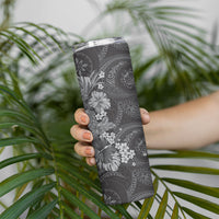 Pauli Hawai'i Hibiscus Skinny Tumbler Polynesian Tribal Tattoo Pattern Floral Elements LT9 - Polynesian Pride