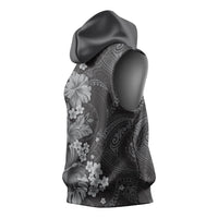 Pauli Hawai'i Hibiscus Sleeveless Hoodie Polynesian Tribal Tattoo Pattern Floral Elements LT9 - Polynesian Pride