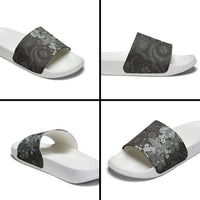 Pauli Hawai'i Hibiscus Slide Sandals Polynesian Tribal Tattoo Pattern Floral Elements LT9 - Polynesian Pride