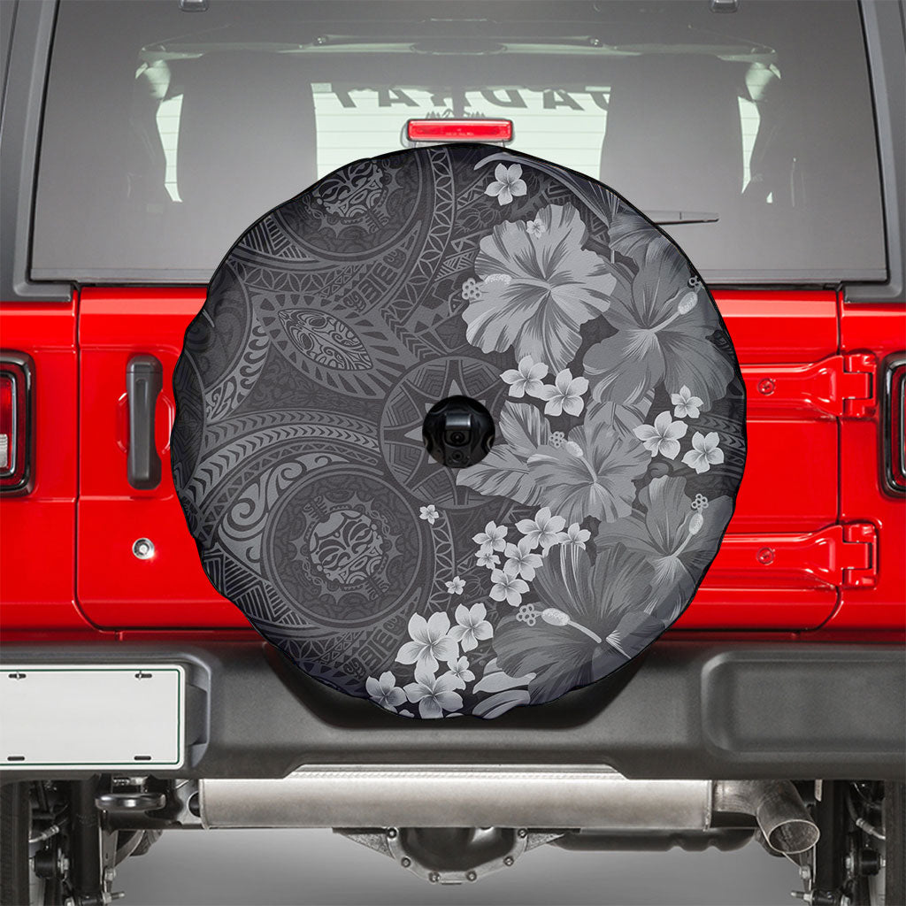 Pauli Hawai'i Hibiscus Spare Tire Cover Polynesian Tribal Tattoo Pattern Floral Elements LT9 - Polynesian Pride