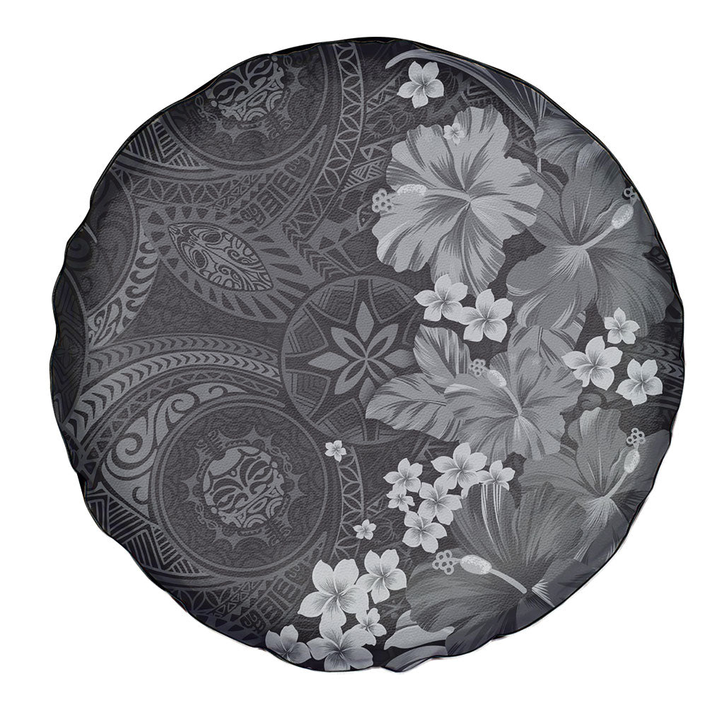 Pauli Hawai'i Hibiscus Spare Tire Cover Polynesian Tribal Tattoo Pattern Floral Elements LT9 - Polynesian Pride