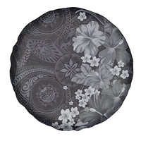 Pauli Hawai'i Hibiscus Spare Tire Cover Polynesian Tribal Tattoo Pattern Floral Elements LT9 - Polynesian Pride