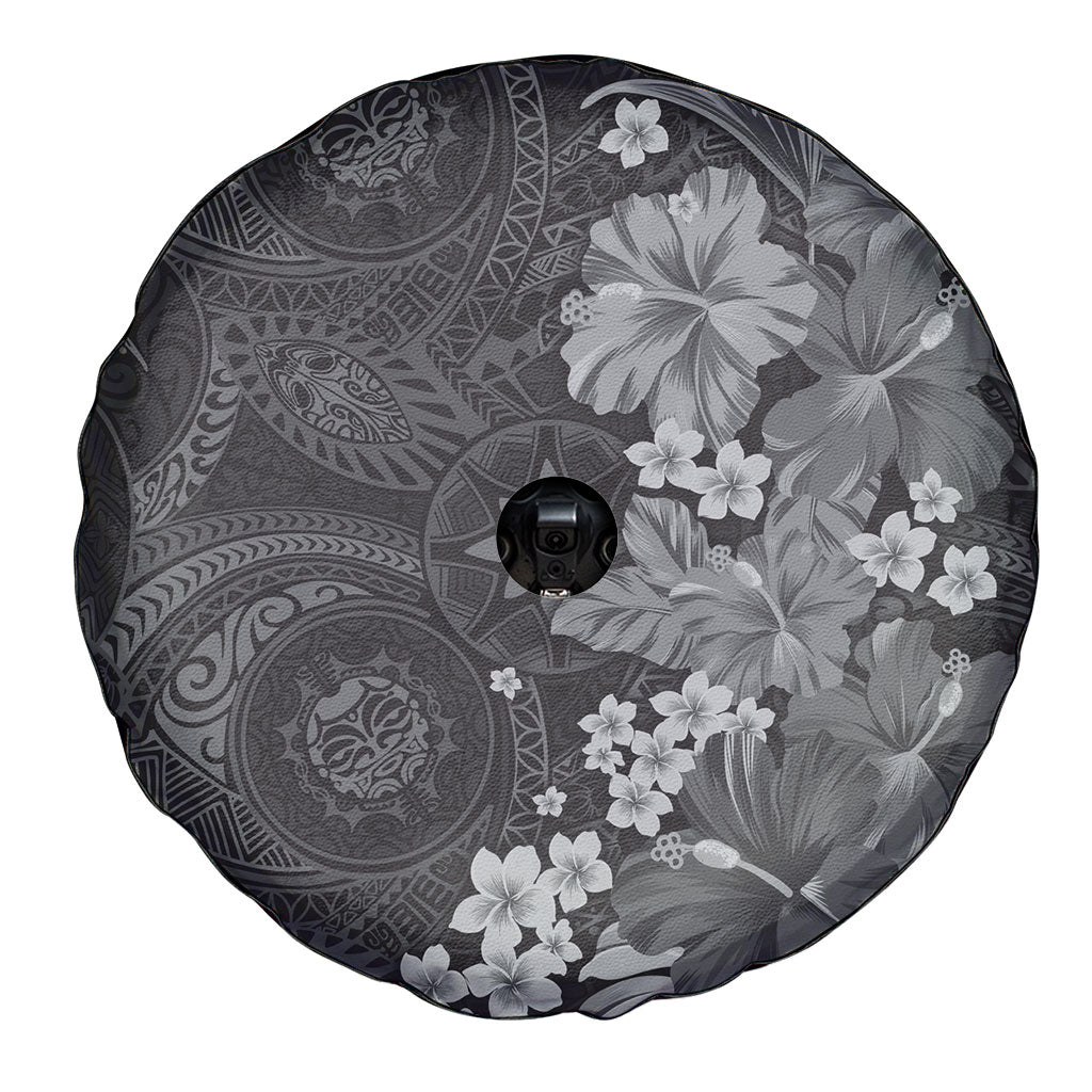 Pauli Hawai'i Hibiscus Spare Tire Cover Polynesian Tribal Tattoo Pattern Floral Elements LT9 - Polynesian Pride